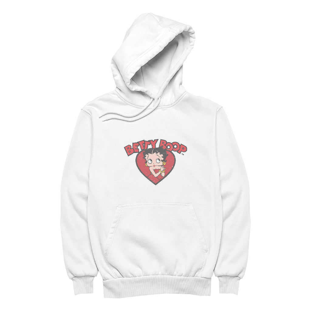 Betty Boop Love Red Dress Men's Hooded Sweatshirt-ALL + EVERY