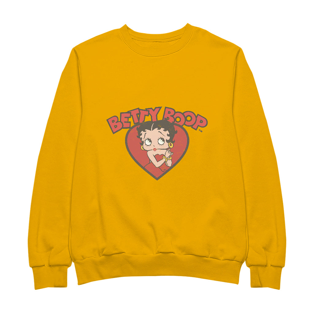 Betty Boop Love Red Dress Men's Sweatshirt-ALL + EVERY