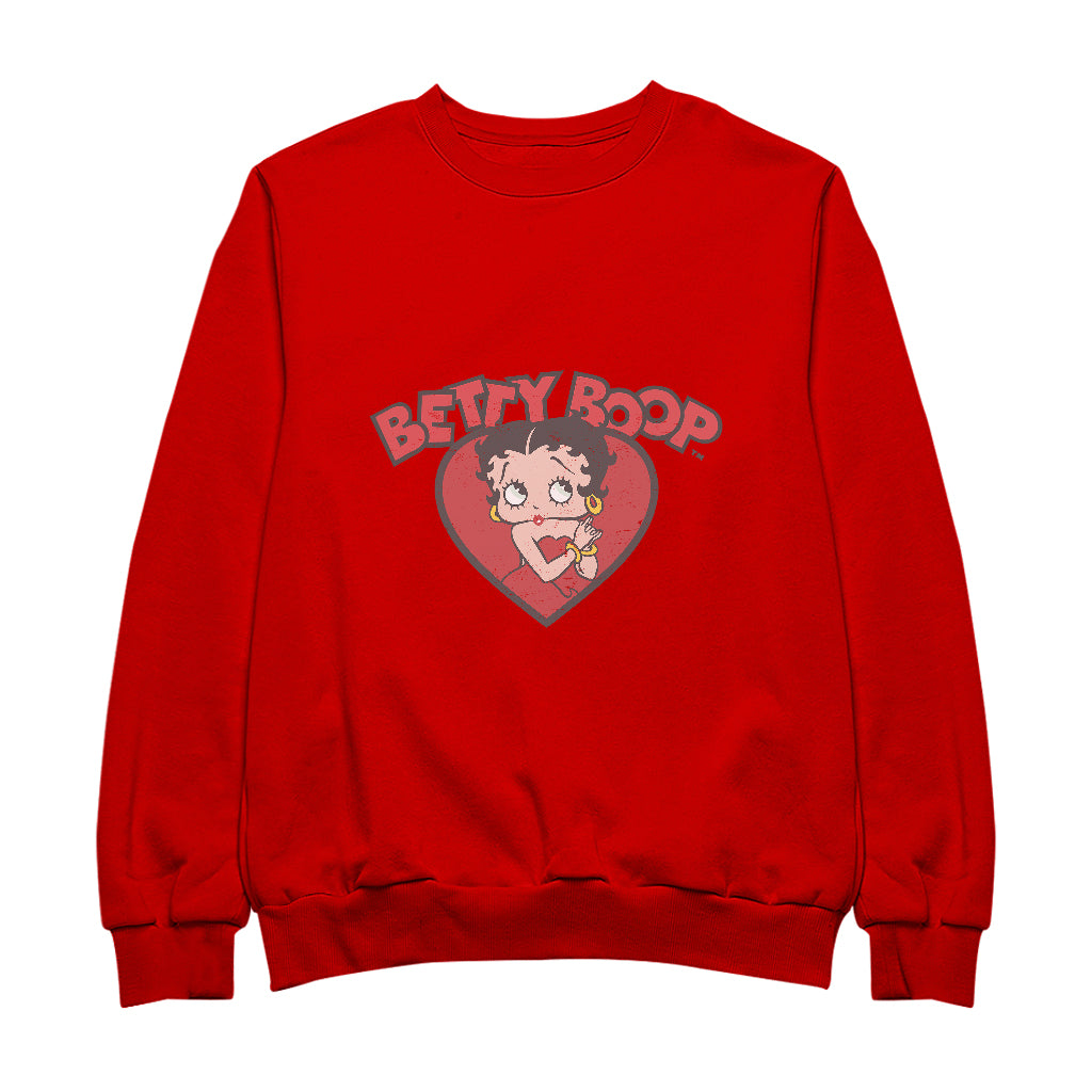 Betty Boop Love Red Dress Men's Sweatshirt-ALL + EVERY