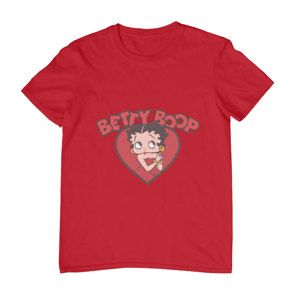 Betty Boop Love Red Dress Men's T-Shirt-ALL + EVERY