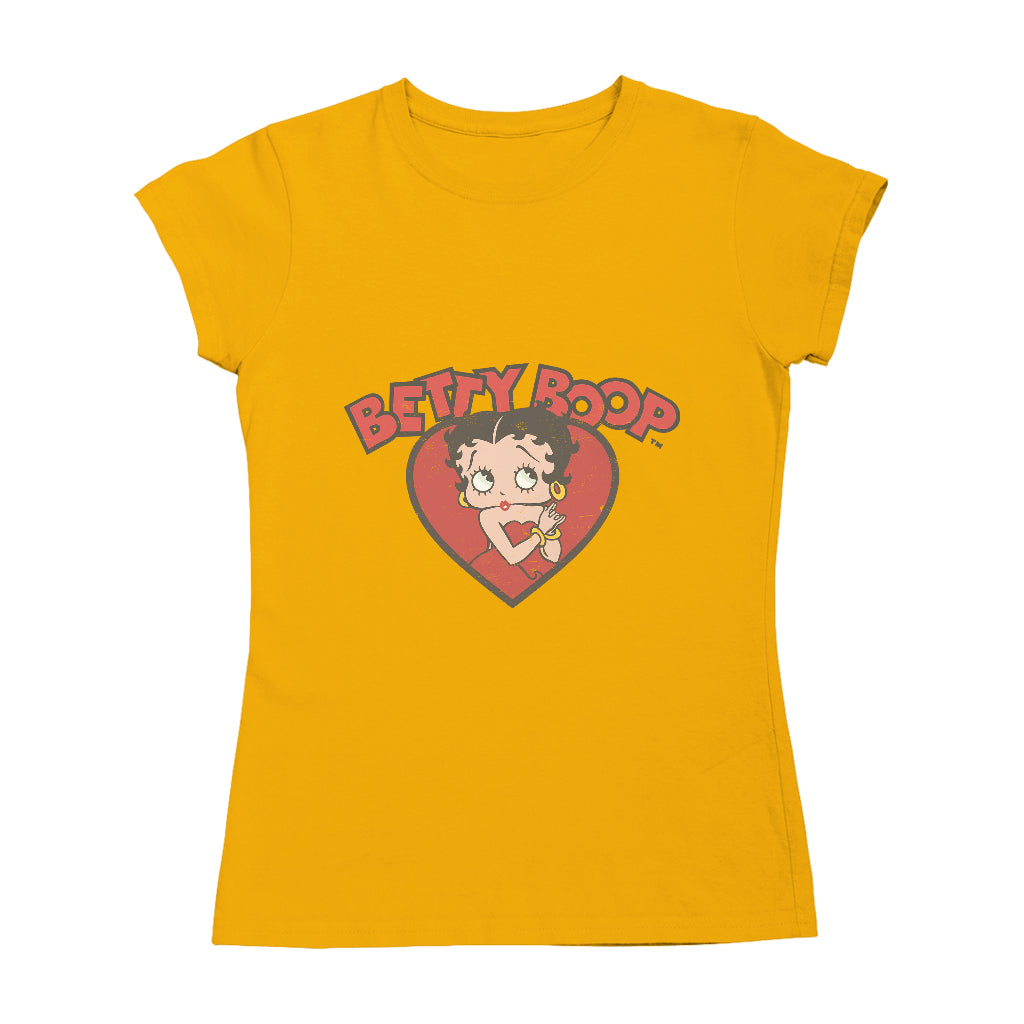 Betty Boop Love Red Dress Women's T-Shirt-ALL + EVERY