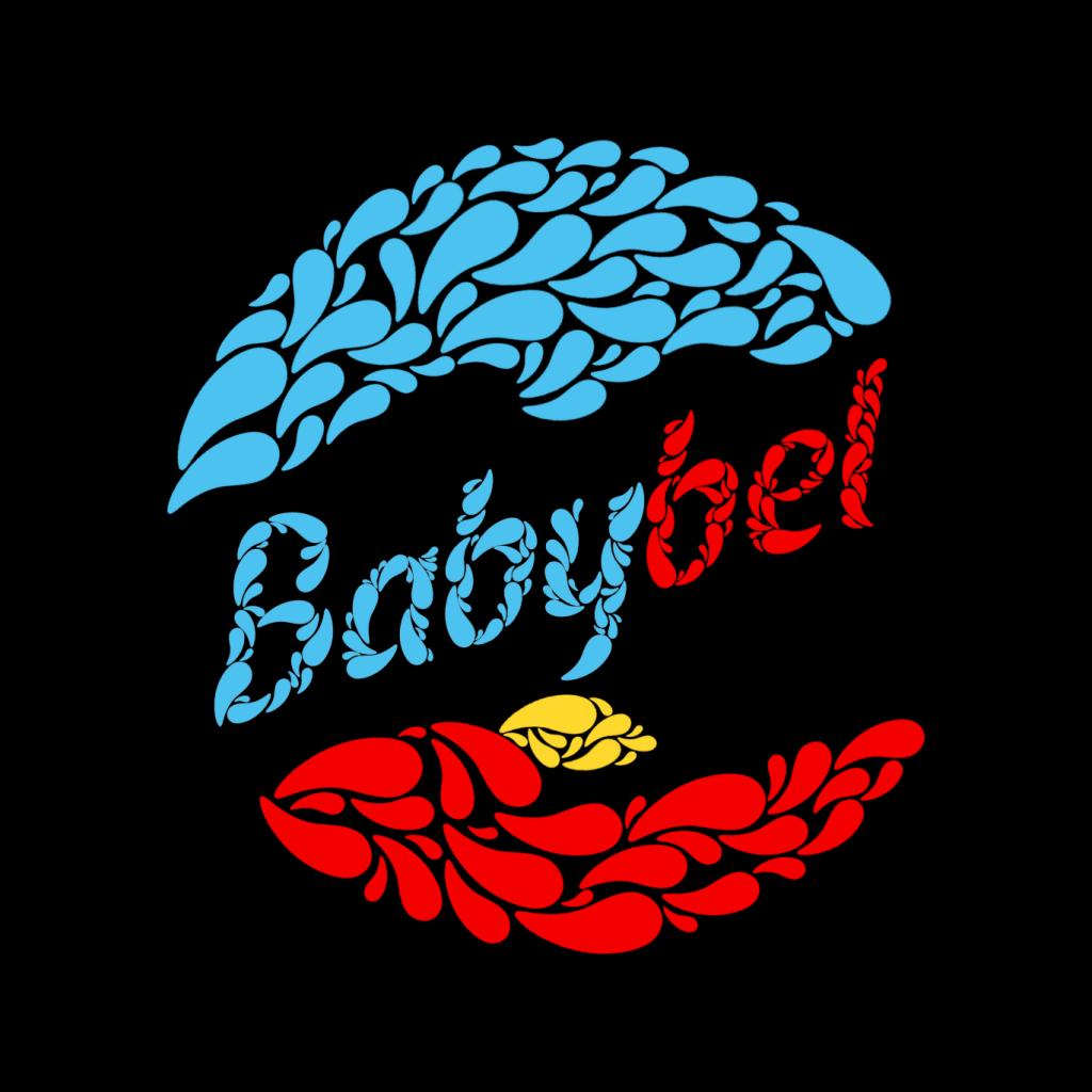 Baby Bel Blue And Red Droplets Kid's T-Shirt-ALL + EVERY