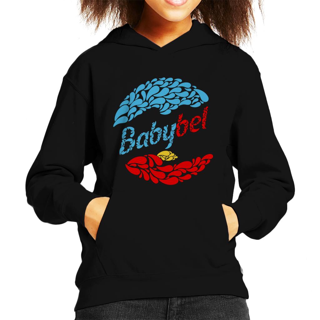 Baby Bel Blue And Red Droplets Kid's Hooded Sweatshirt-ALL + EVERY