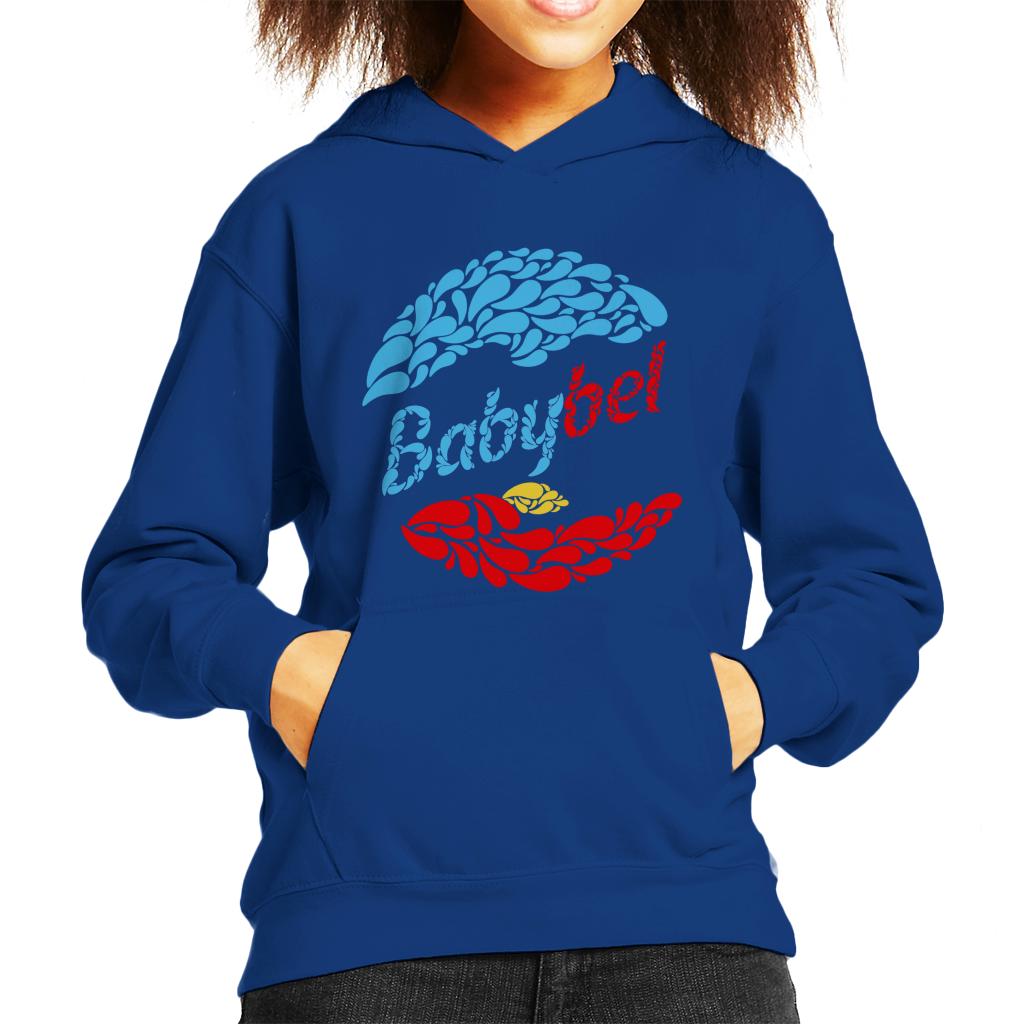 Baby Bel Blue And Red Droplets Kid's Hooded Sweatshirt-ALL + EVERY