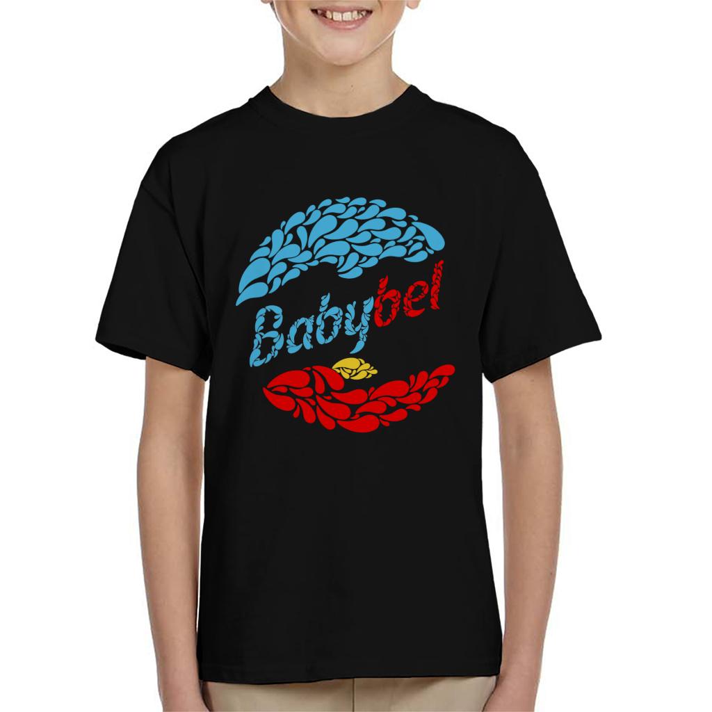 Baby Bel Blue And Red Droplets Kid's T-Shirt-ALL + EVERY