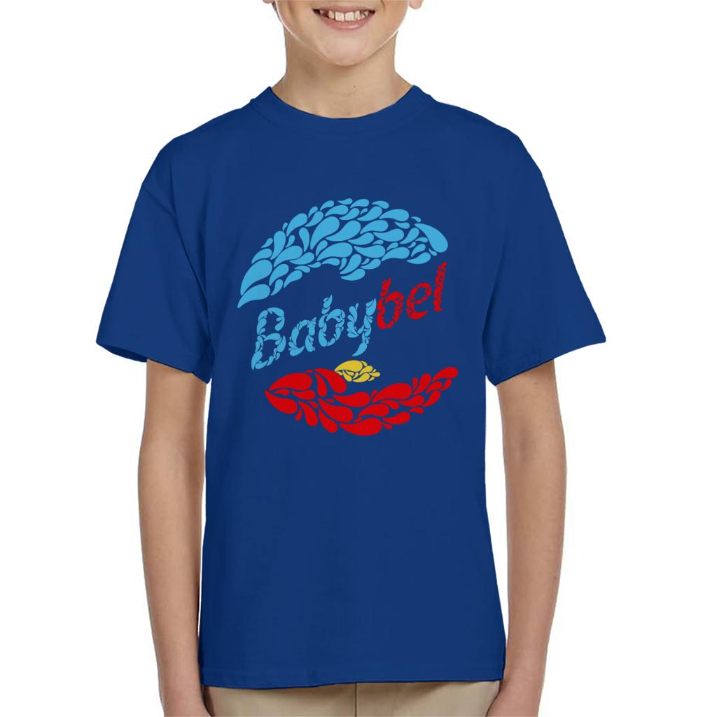 Baby Bel Blue And Red Droplets Kid's T-Shirt-ALL + EVERY