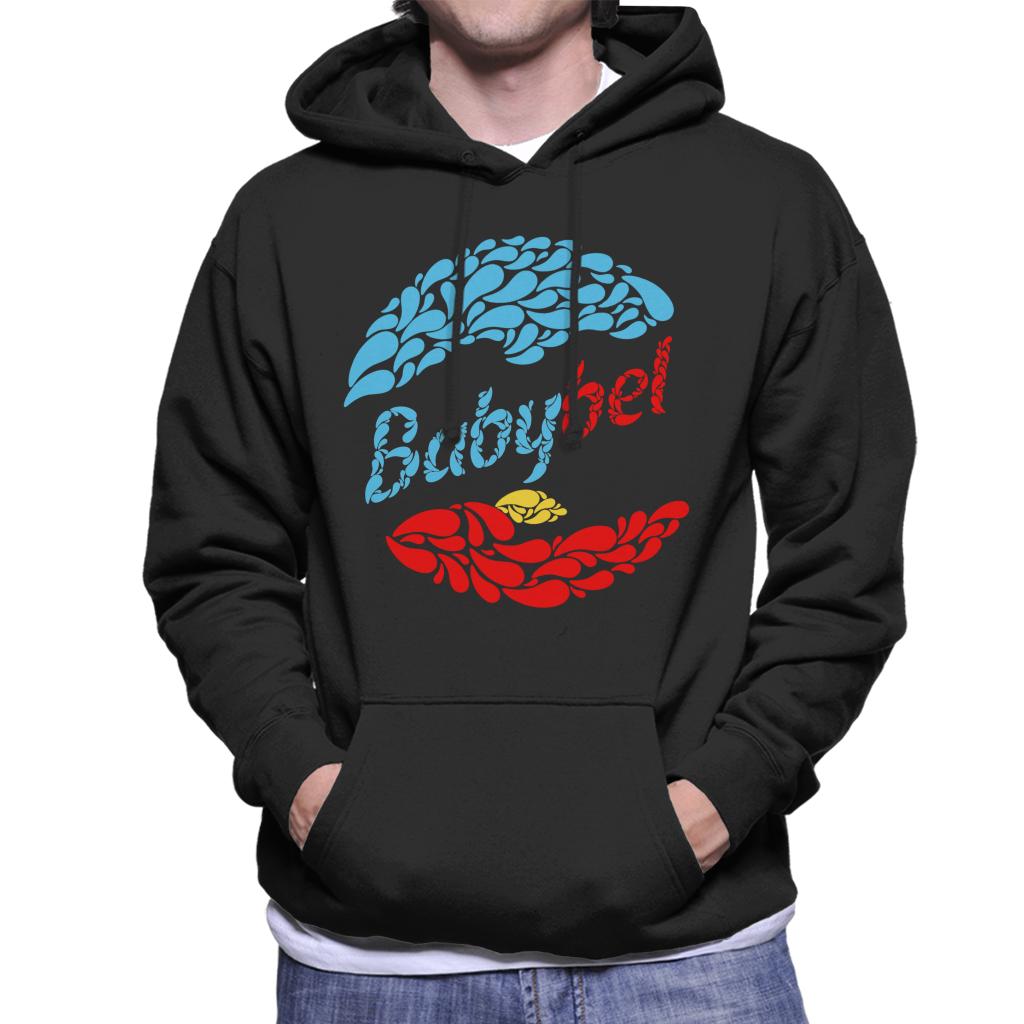 Baby Bel Blue And Red Droplets Men's Hooded Sweatshirt-ALL + EVERY