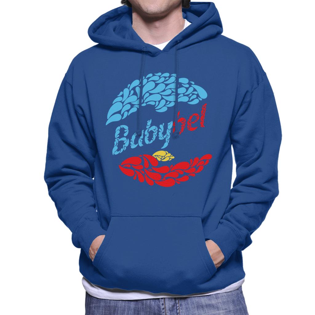 Baby Bel Blue And Red Droplets Men's Hooded Sweatshirt-ALL + EVERY