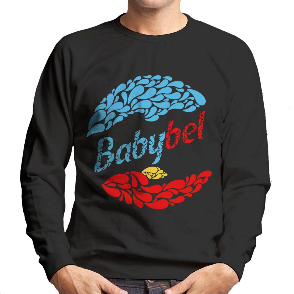 Baby Bel Blue And Red Droplets Men's Sweatshirt-ALL + EVERY