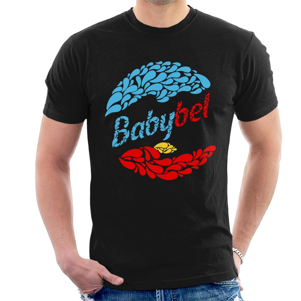 Baby Bel Blue And Red Droplets Men's T-Shirt-ALL + EVERY