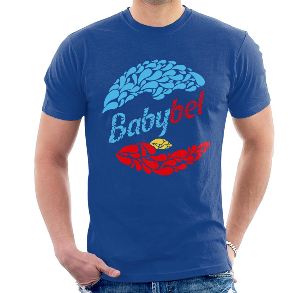 Baby Bel Blue And Red Droplets Men's T-Shirt-ALL + EVERY