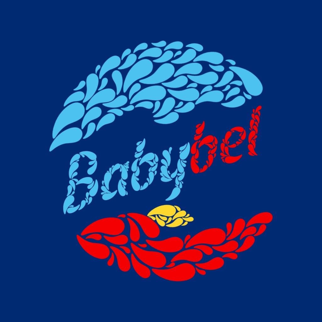 Baby Bel Blue And Red Droplets Kid's T-Shirt-ALL + EVERY