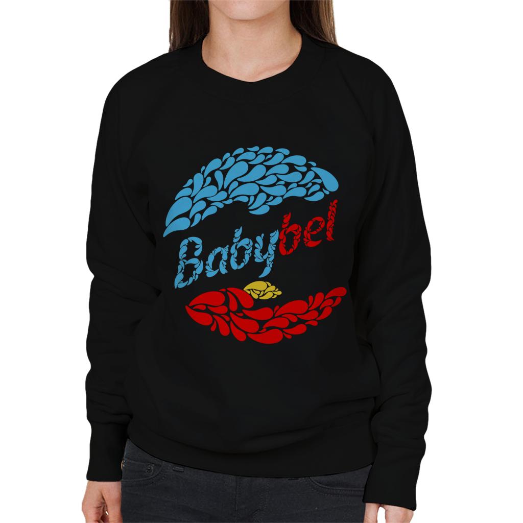 Baby Bel Blue And Red Droplets Women's Sweatshirt-ALL + EVERY