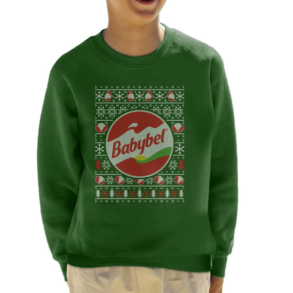 Baby Bel Christmas Knit Pattern Kid's Sweatshirt-ALL + EVERY