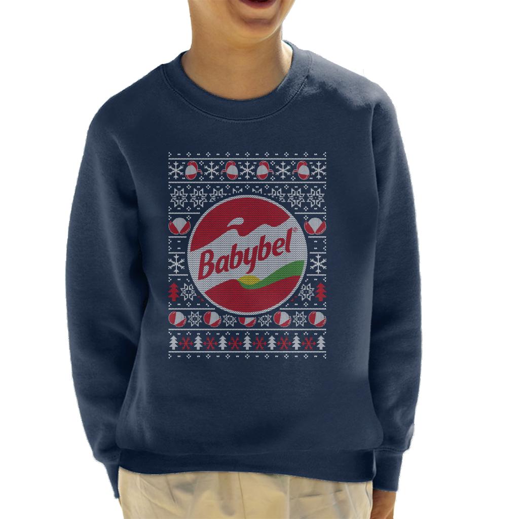 Baby Bel Christmas Knit Pattern Kid's Sweatshirt-ALL + EVERY