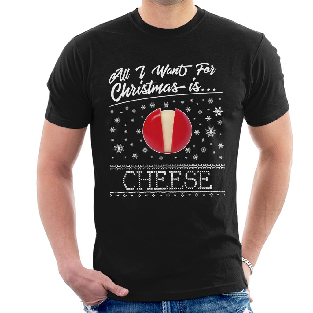 Baby Bel Christmas All I Want For Christmas Is Cheese Men's T-Shirt-ALL + EVERY