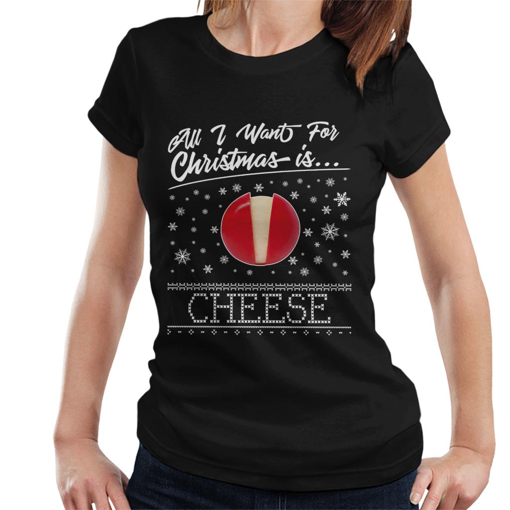 Baby Bel Christmas All I Want For Christmas Is Cheese Women's T-Shirt-ALL + EVERY