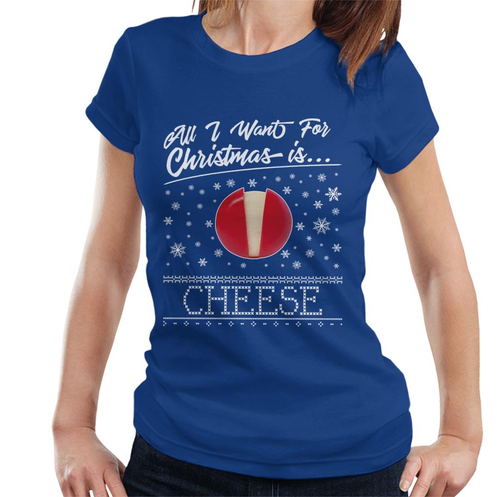 Baby Bel Christmas All I Want For Christmas Is Cheese Women's T-Shirt-ALL + EVERY