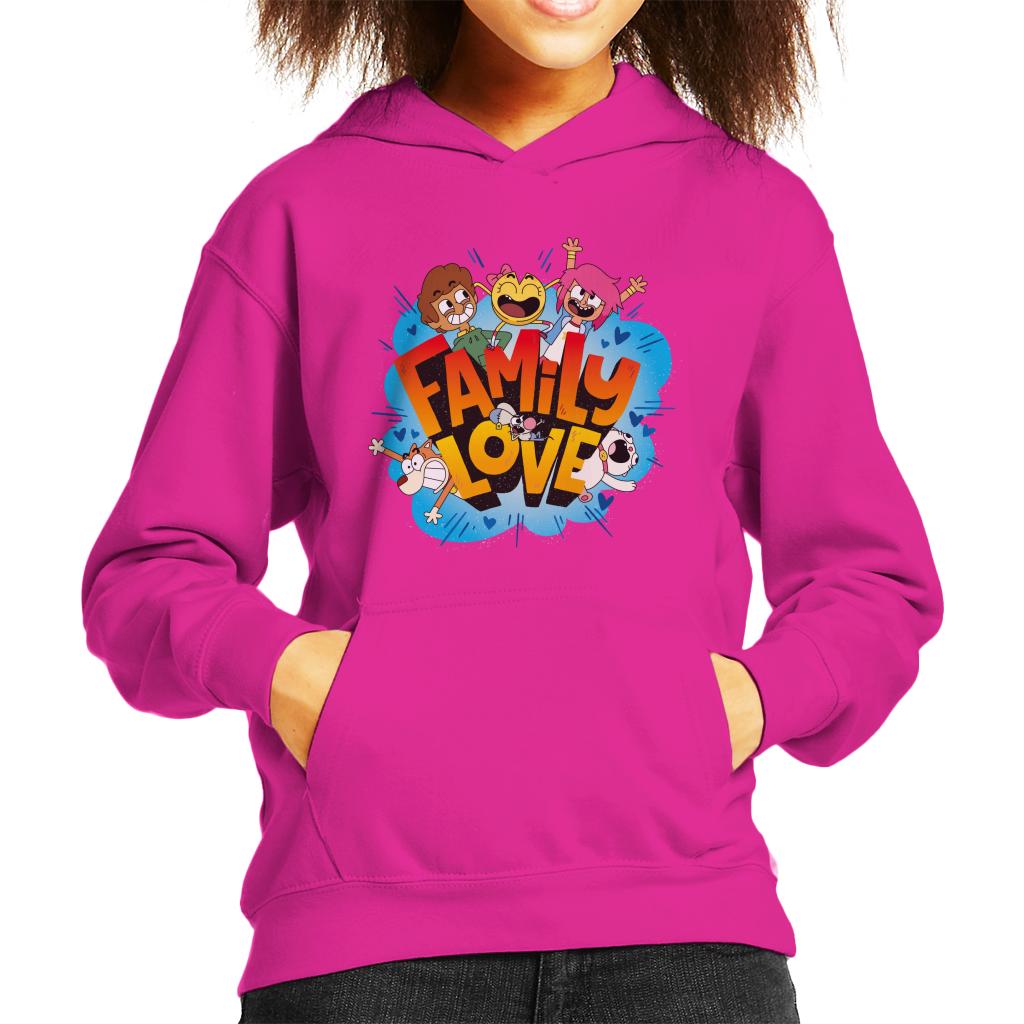 Boy Girl Dog Cat Mouse Cheese Family Love Kids Hooded Sweatshirt-ALL + EVERY