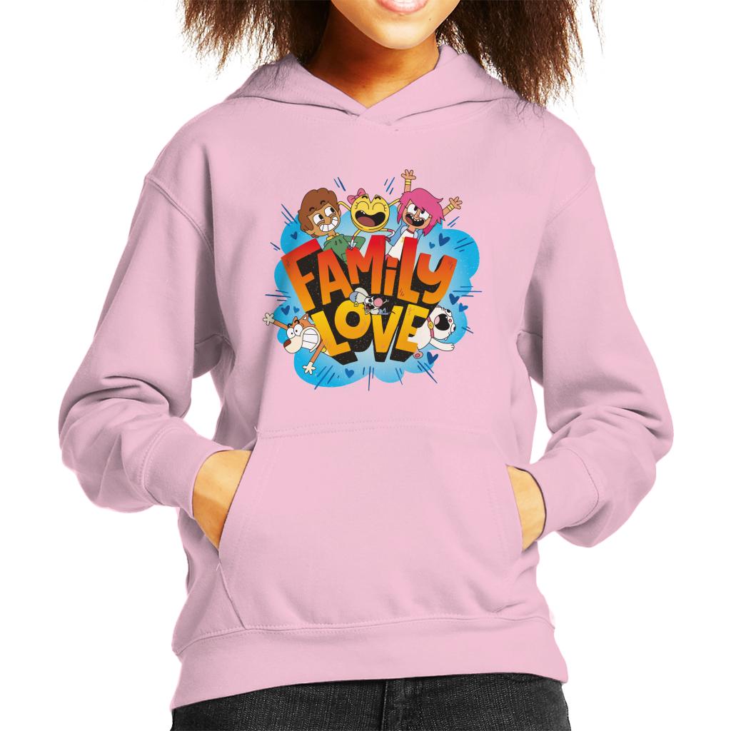 Boy Girl Dog Cat Mouse Cheese Family Love Kids Hooded Sweatshirt-ALL + EVERY