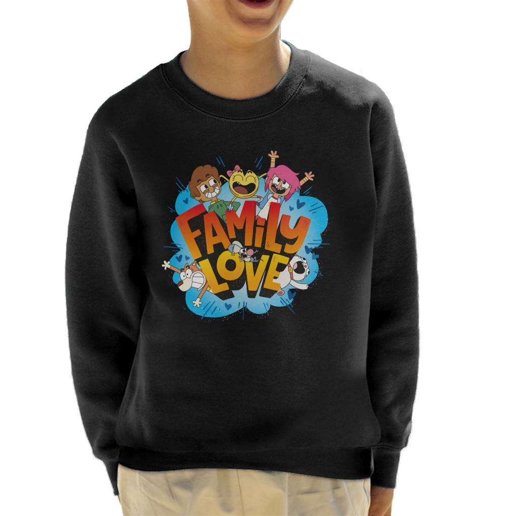 Boy Girl Dog Cat Mouse Cheese Family Love Kids Sweatshirt-ALL + EVERY