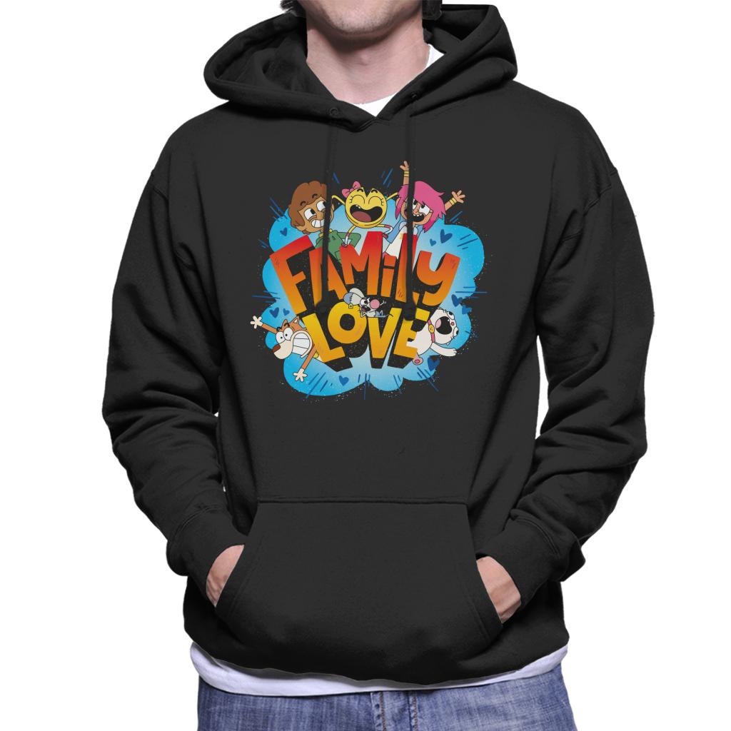 Boy Girl Dog Cat Mouse Cheese Family Love Men's Hooded Sweatshirt-ALL + EVERY