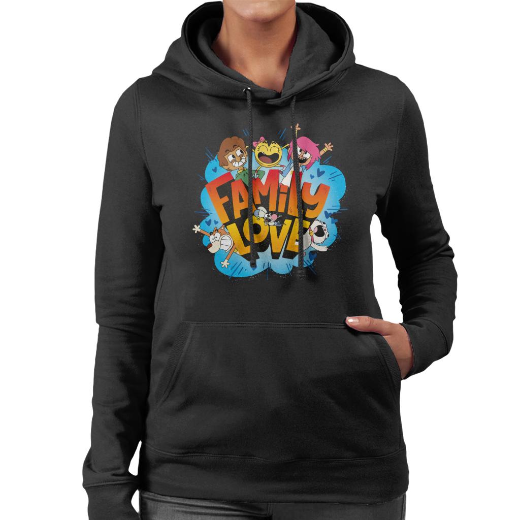 Boy Girl Dog Cat Mouse Cheese Family Love Women's Hooded Sweatshirt-ALL + EVERY