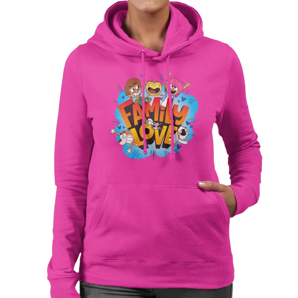 Boy Girl Dog Cat Mouse Cheese Family Love Women's Hooded Sweatshirt-ALL + EVERY