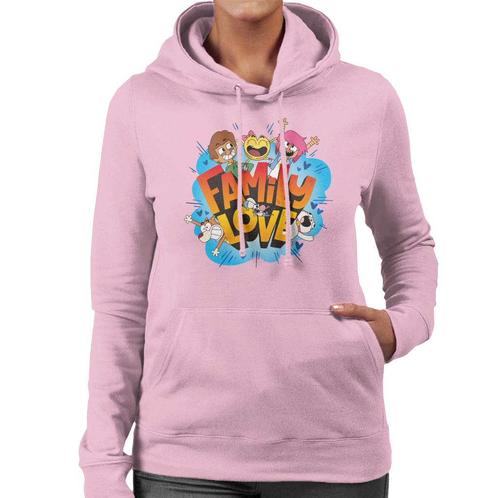 Boy Girl Dog Cat Mouse Cheese Family Love Women's Hooded Sweatshirt-ALL + EVERY