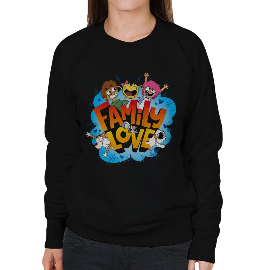 Boy Girl Dog Cat Mouse Cheese Family Love Women's Sweatshirt-ALL + EVERY