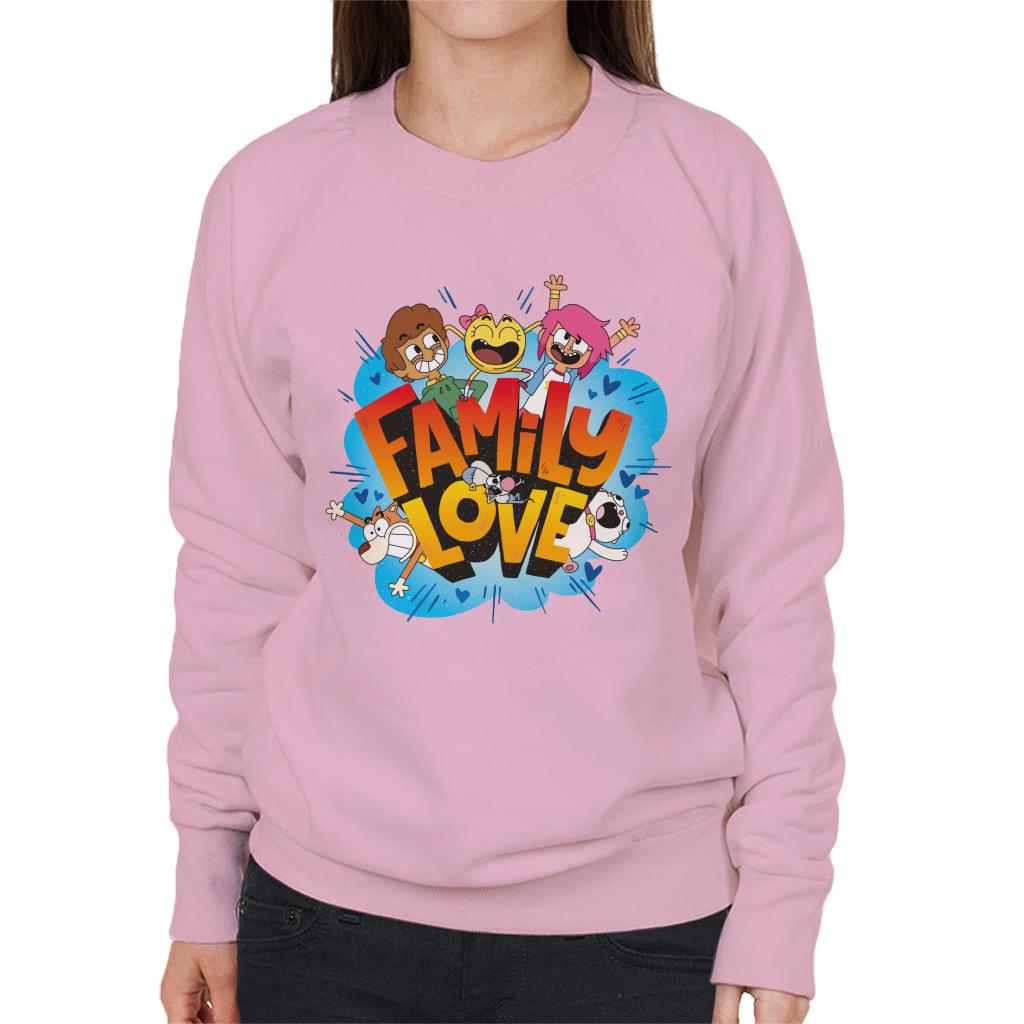 Boy Girl Dog Cat Mouse Cheese Family Love Women's Sweatshirt-ALL + EVERY