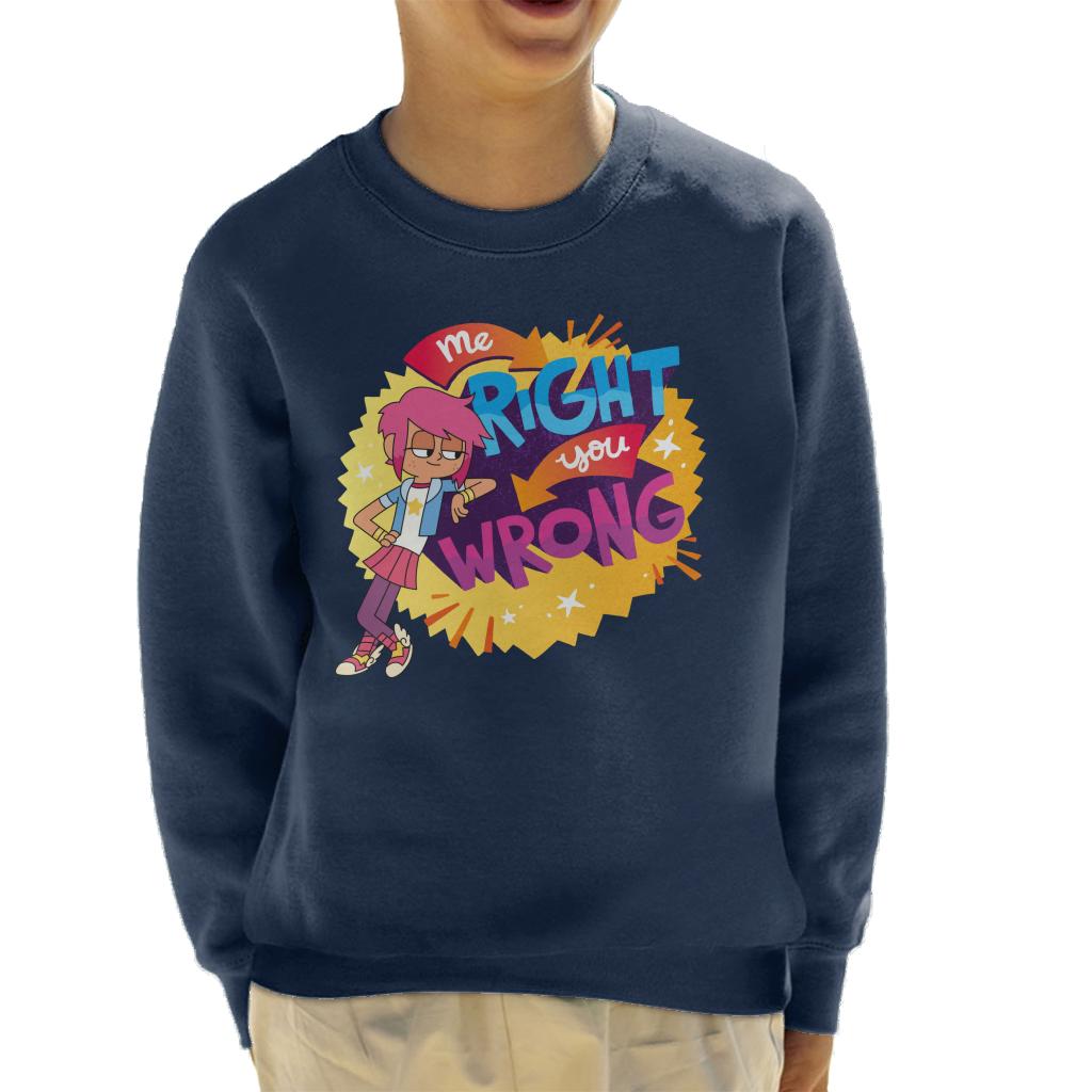 Boy Girl Dog Cat Mouse Cheese Me Right You Wrong Kids Sweatshirt-ALL + EVERY