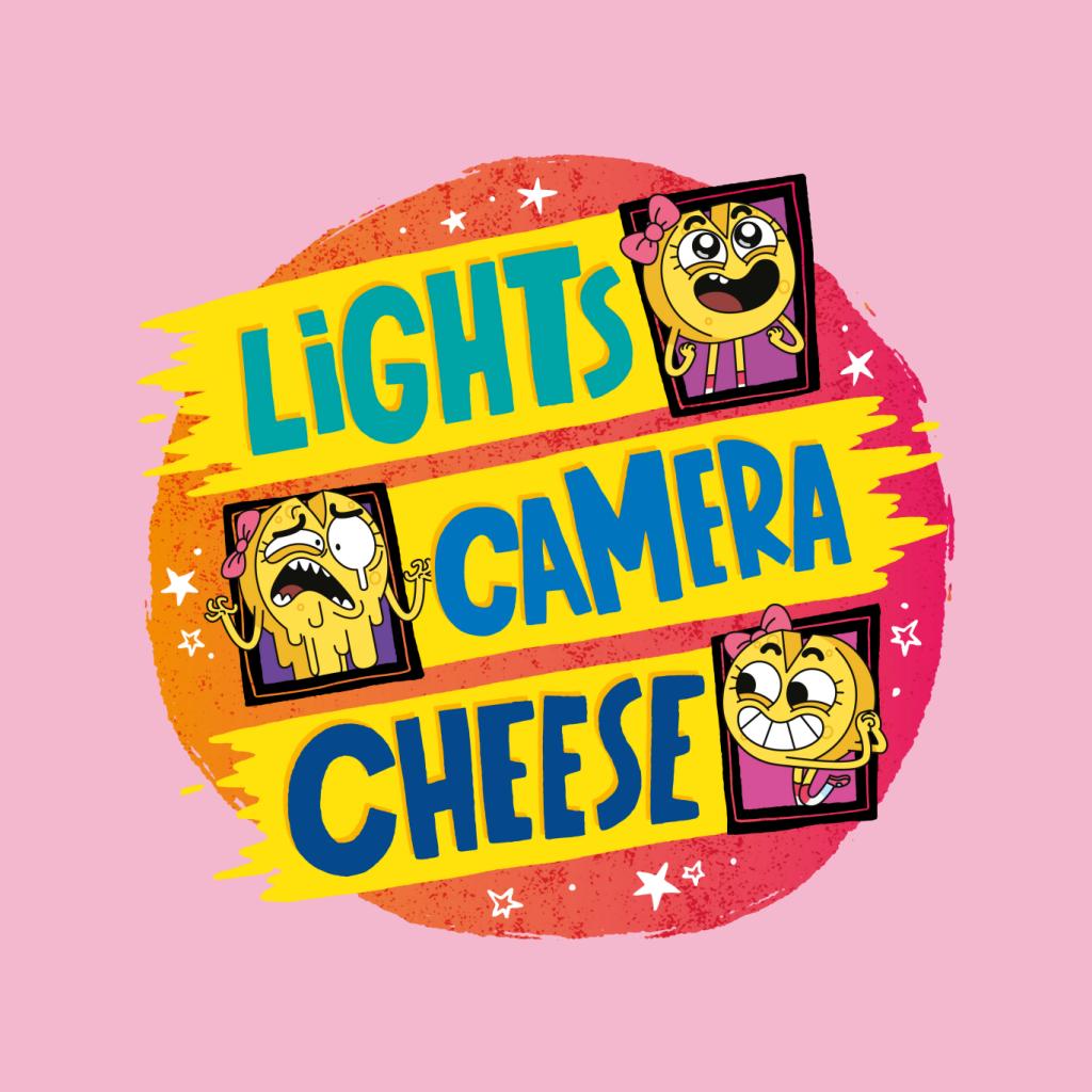 Boy Girl Dog Cat Mouse Cheese Lights Camera Cheese Women's Sweatshirt-ALL + EVERY