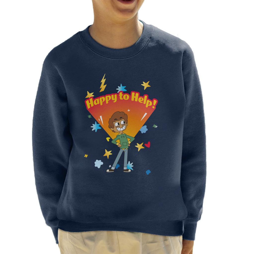 Boy Girl Dog Cat Mouse Cheese Happy To Help Kids Sweatshirt-ALL + EVERY