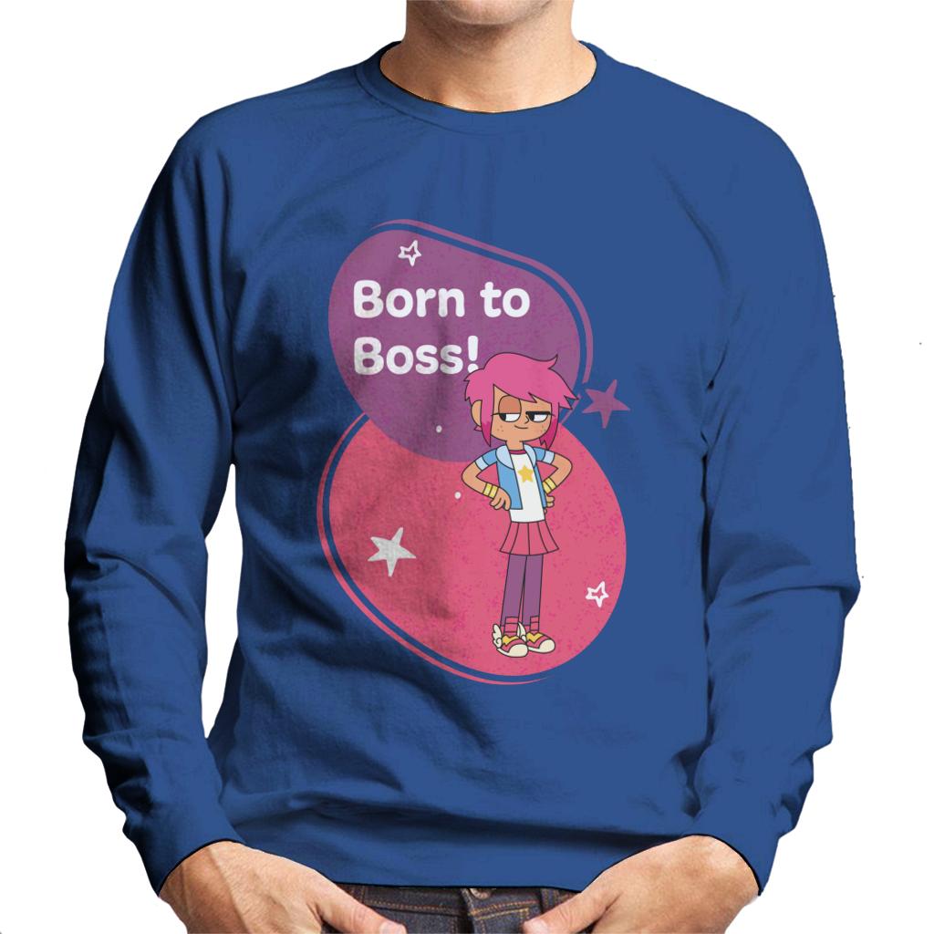 Boy Girl Dog Cat Mouse Cheese Born To Boss Men's Sweatshirt-ALL + EVERY