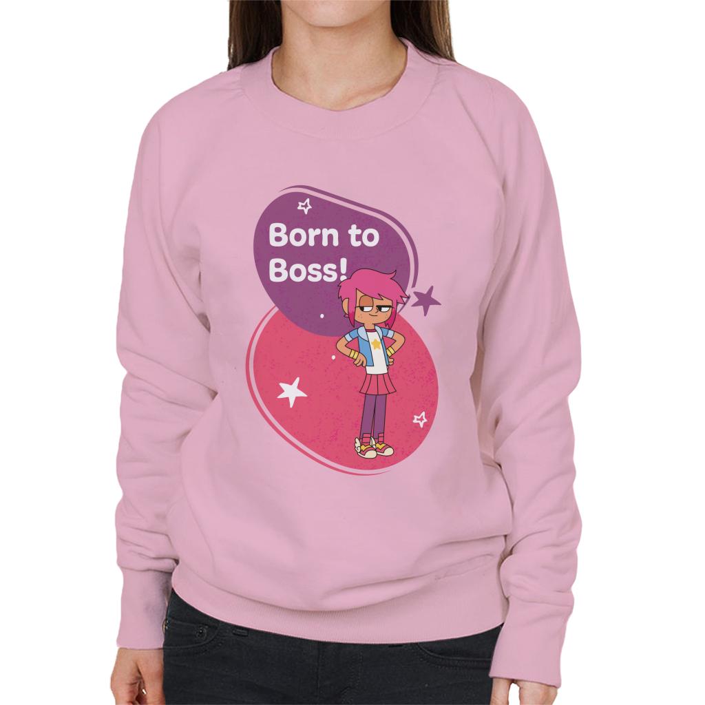 Boy Girl Dog Cat Mouse Cheese Born To Boss Women's Sweatshirt-ALL + EVERY