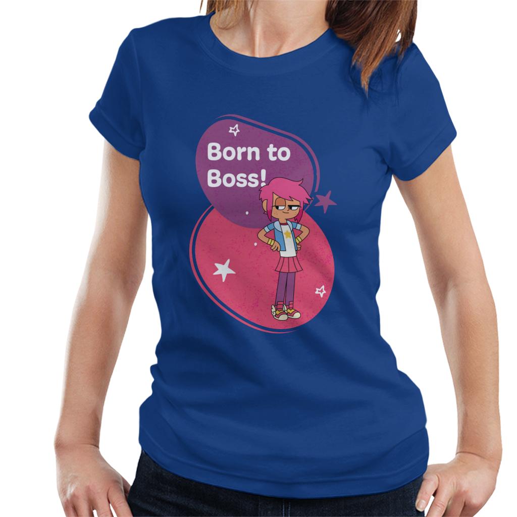 Boy Girl Dog Cat Mouse Cheese Born To Boss Women's T-Shirt-ALL + EVERY