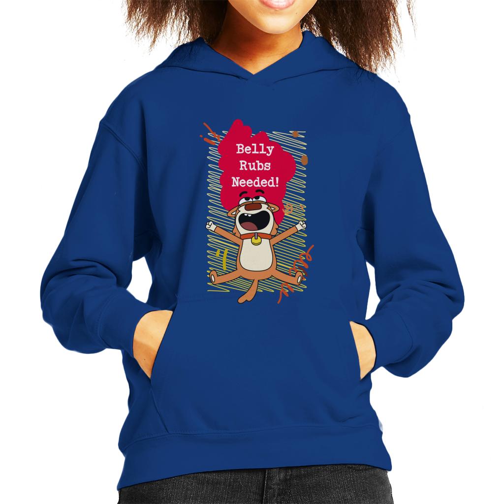 Boy Girl Dog Cat Mouse Cheese Belly Rubs Needed Kids Hooded Sweatshirt-ALL + EVERY