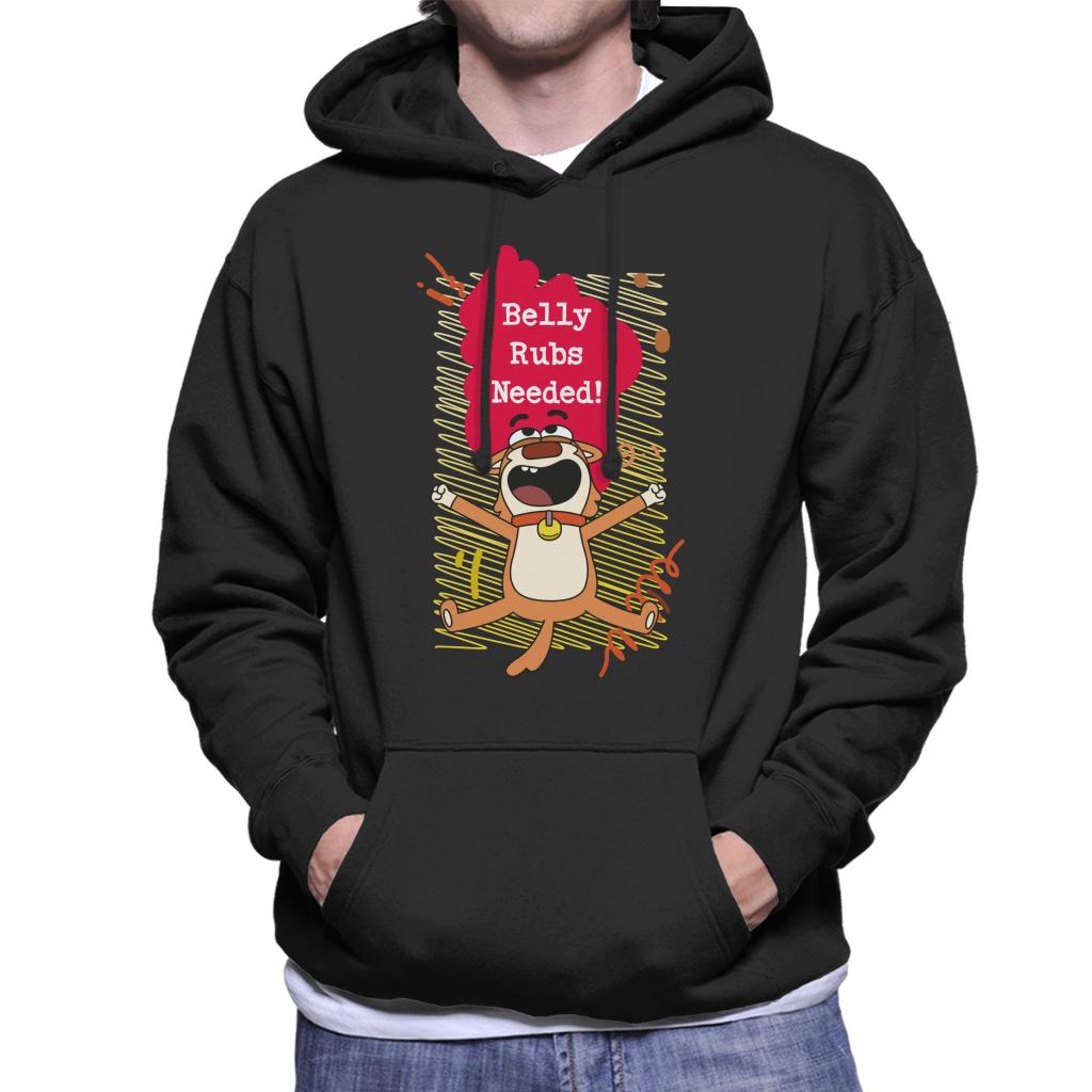 Boy Girl Dog Cat Mouse Cheese Belly Rubs Needed Men's Hooded Sweatshirt-ALL + EVERY