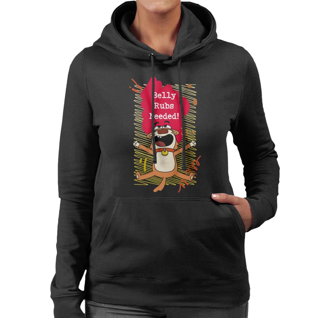 Boy Girl Dog Cat Mouse Cheese Belly Rubs Needed Women's Hooded Sweatshirt-ALL + EVERY