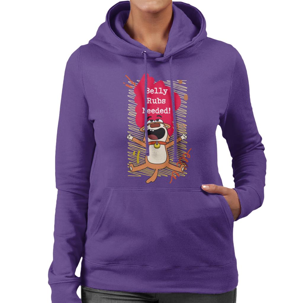 Boy Girl Dog Cat Mouse Cheese Belly Rubs Needed Women's Hooded Sweatshirt-ALL + EVERY