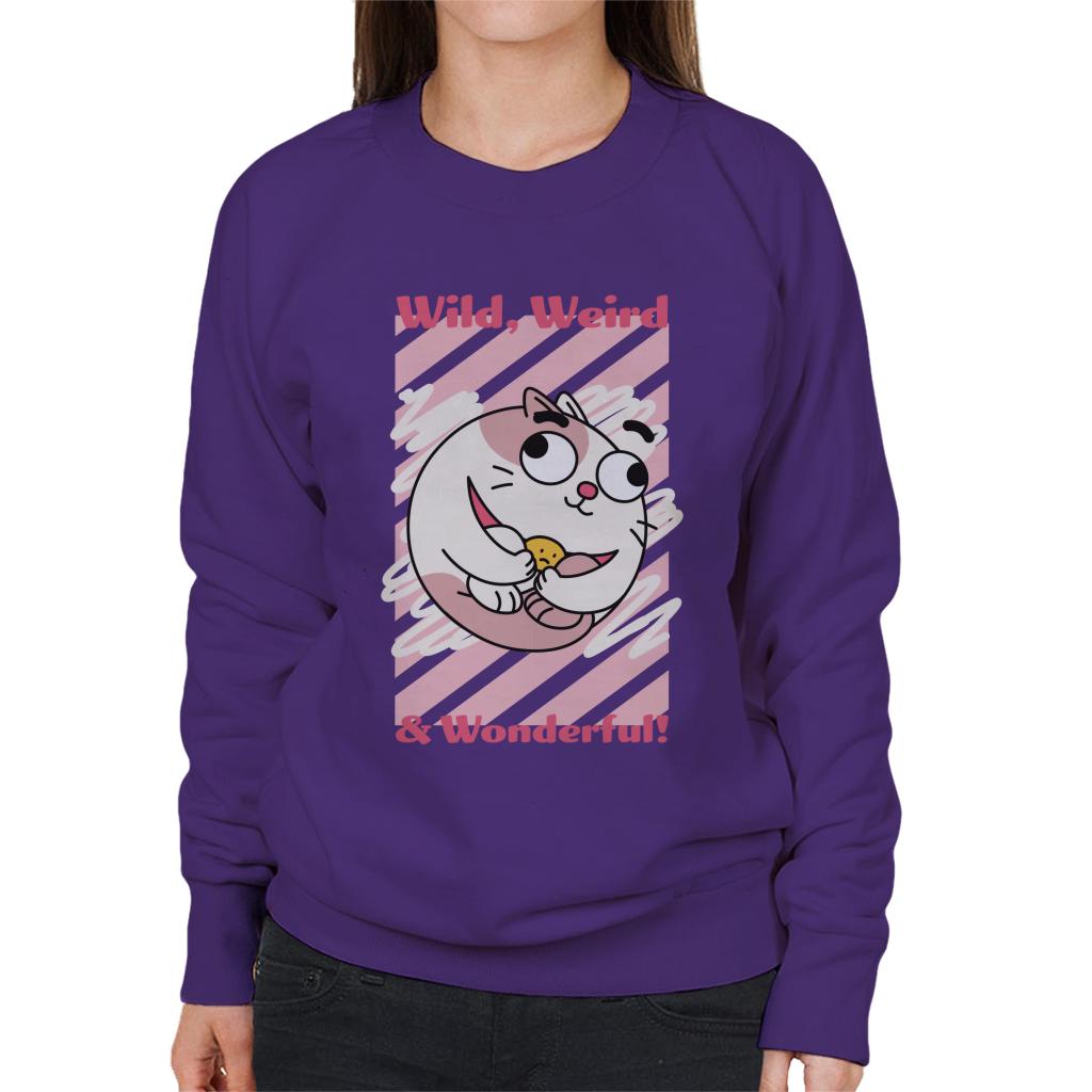 Boy Girl Dog Cat Mouse Cheese Wild Weird Wonderful Women's Sweatshirt-ALL + EVERY