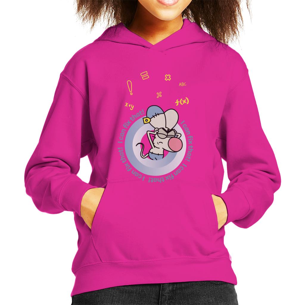 Boy Girl Dog Cat Mouse Cheese I Can Fix That Kids Hooded Sweatshirt-ALL + EVERY