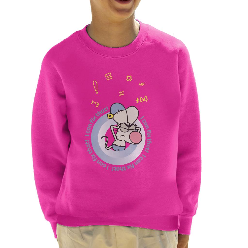 Boy Girl Dog Cat Mouse Cheese I Can Fix That Kids Sweatshirt-ALL + EVERY