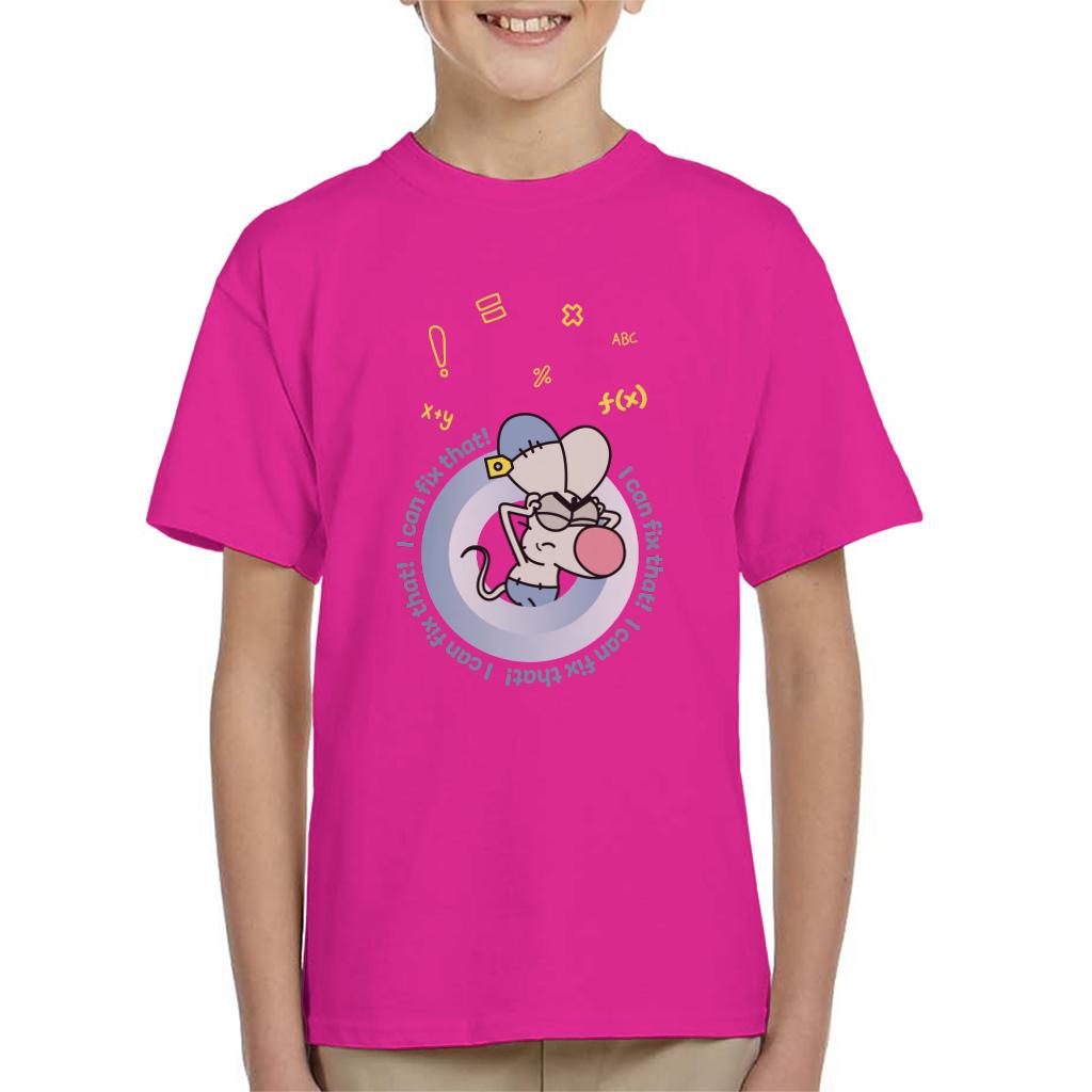 Boy Girl Dog Cat Mouse Cheese I Can Fix That Kids T-Shirt-ALL + EVERY