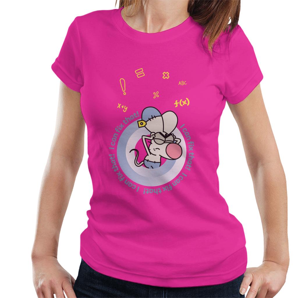 Boy Girl Dog Cat Mouse Cheese I Can Fix That Women's T-Shirt-ALL + EVERY