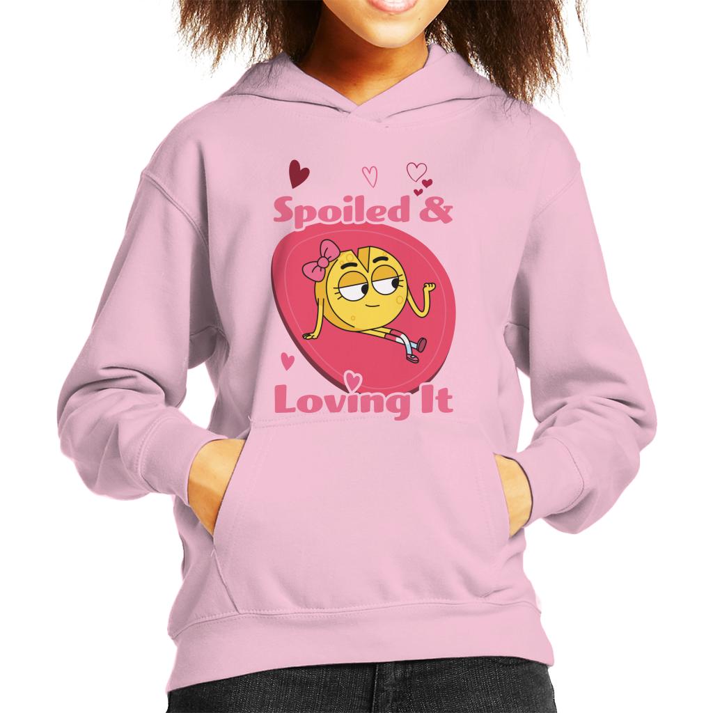 Boy Girl Dog Cat Mouse Cheese Spoiled And Loving It Kids Hooded Sweatshirt-ALL + EVERY