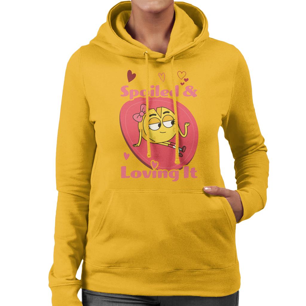 Boy Girl Dog Cat Mouse Cheese Spoiled And Loving It Women's Hooded Sweatshirt-ALL + EVERY