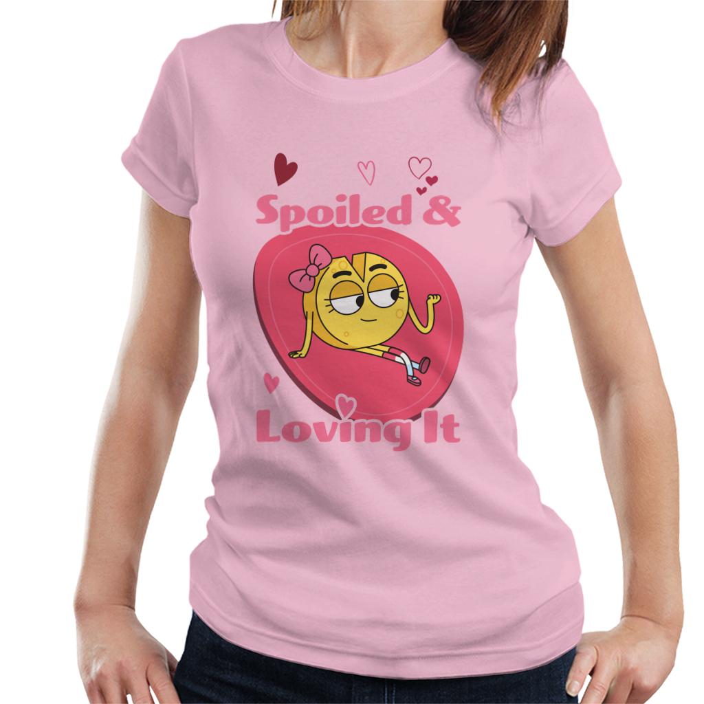 Boy Girl Dog Cat Mouse Cheese Spoiled And Loving It Women's T-Shirt-ALL + EVERY