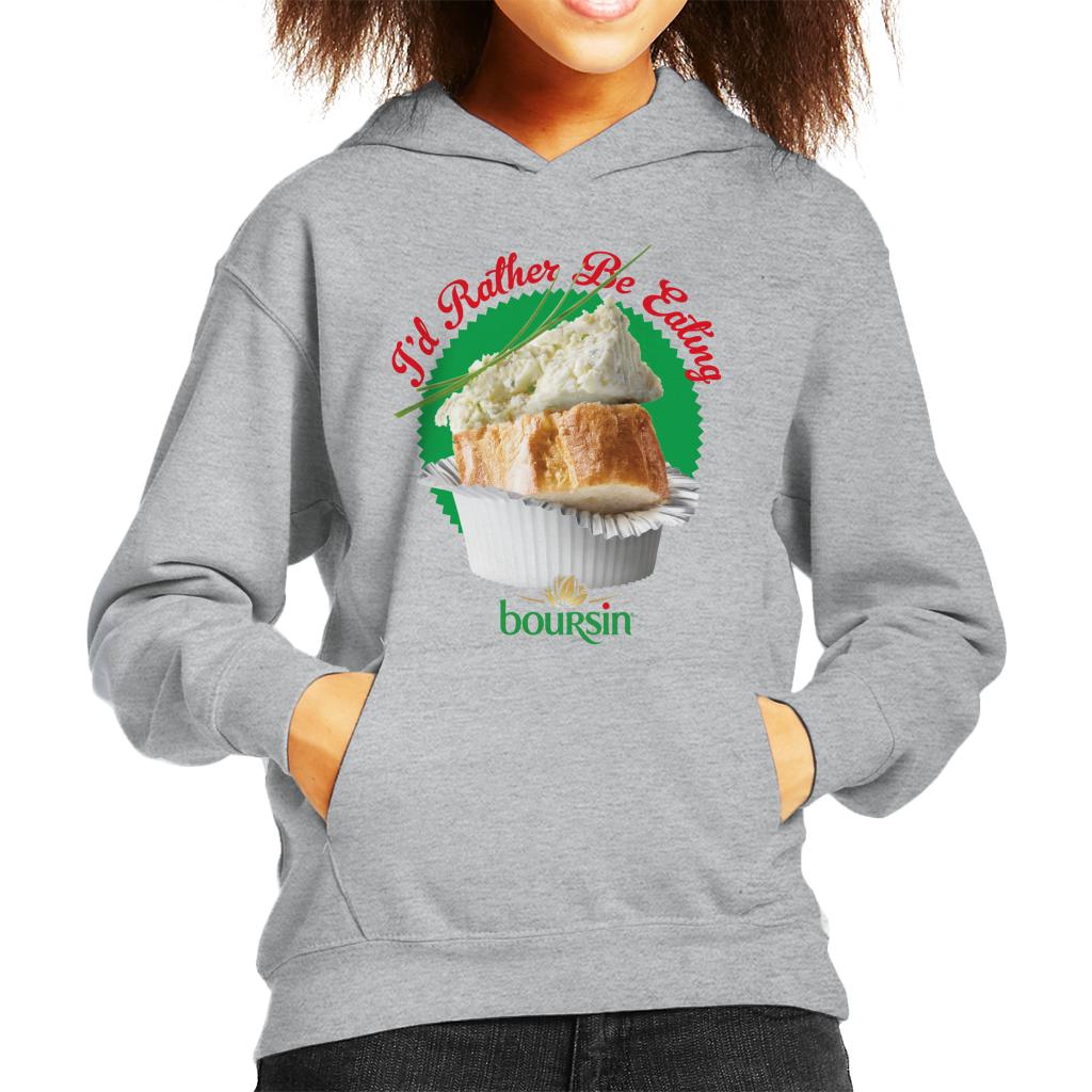 Boursin Id Rather Be Eating Kid's Hooded Sweatshirt-ALL + EVERY